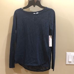 Dark Blue Lace Top *NEW*